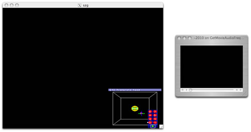 SZG X Window and OS X Controller Window